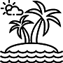 Coast and islands in quantity